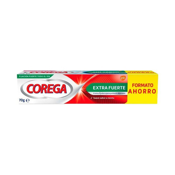 Corega Crema Extra Fuerte Adhesivo Prótesis Dental 70g