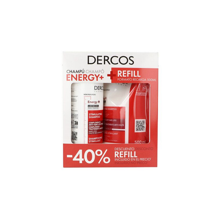 Vichy Dercos Energy+ pack promoción. Champú suave estimulante  400ml + recambio de 500ml